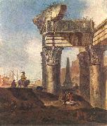 WEENIX, Jan Baptist Ancient Ruins oil painting on canvas